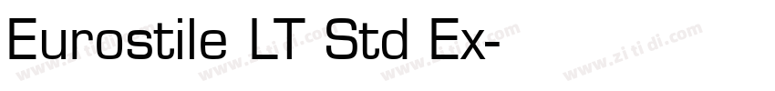 Eurostile LT Std Ex字体转换